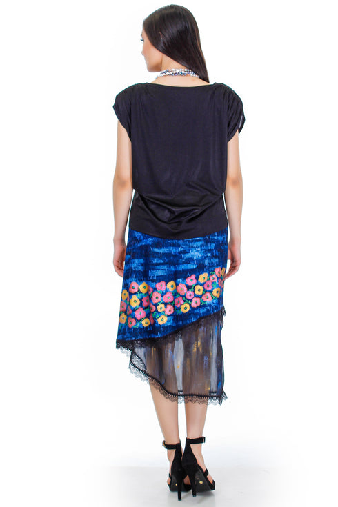 Fusta jerse pictata  Liza Panait Liza Panait Online Boutique